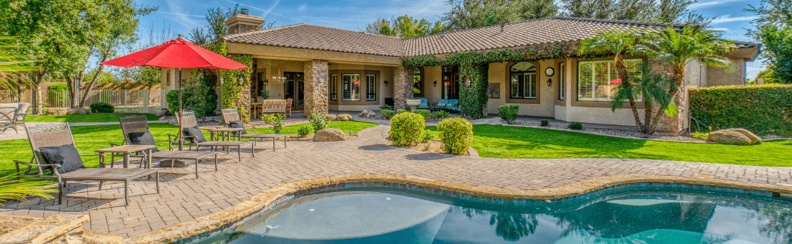 Vacation home and pool