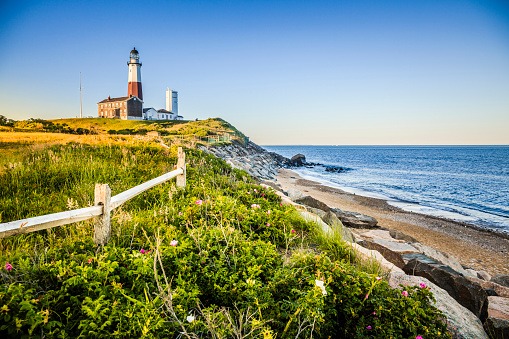 Lighthouse at Montauk point, Long Island
