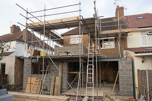 addition to the back of a house