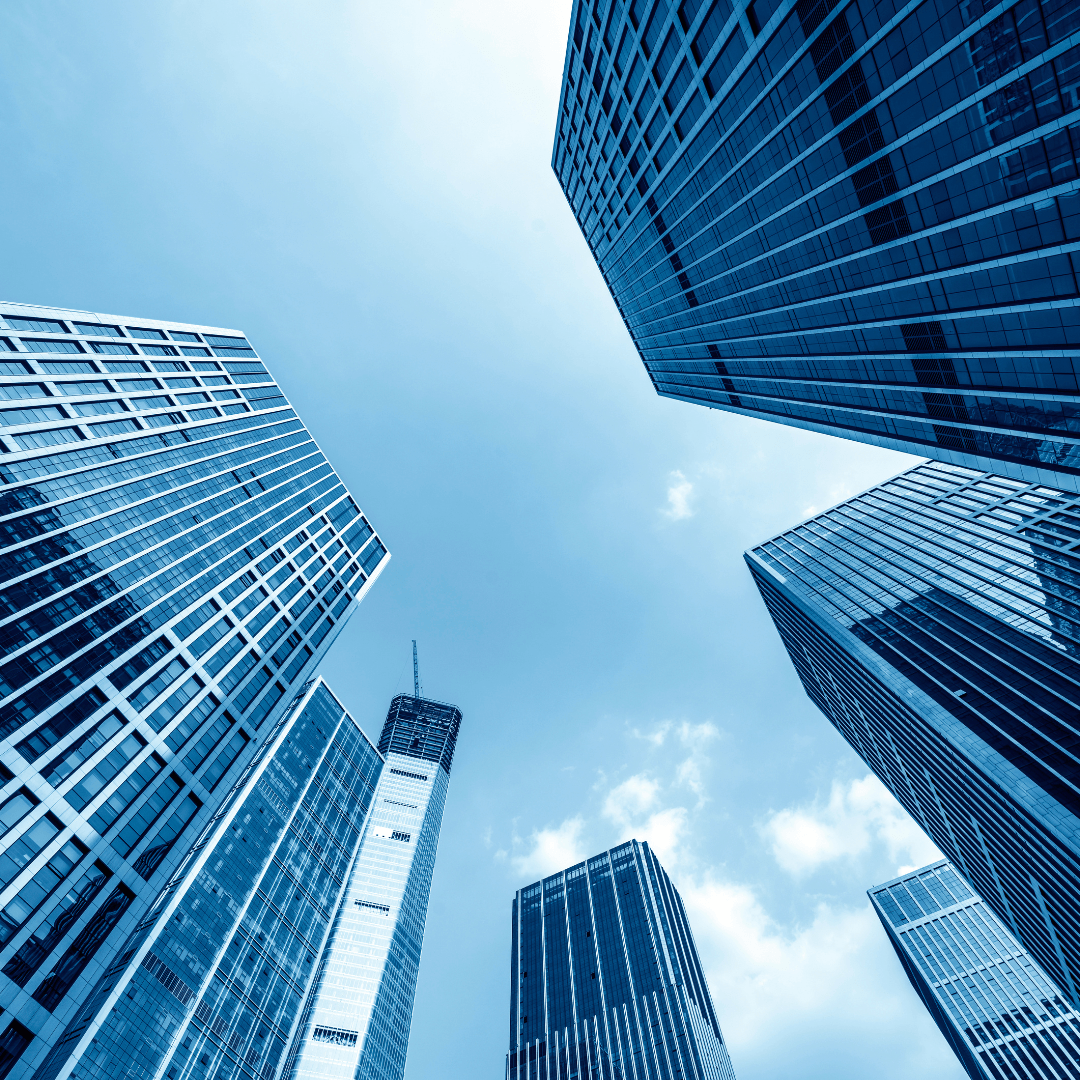 ground view of skyscrapers