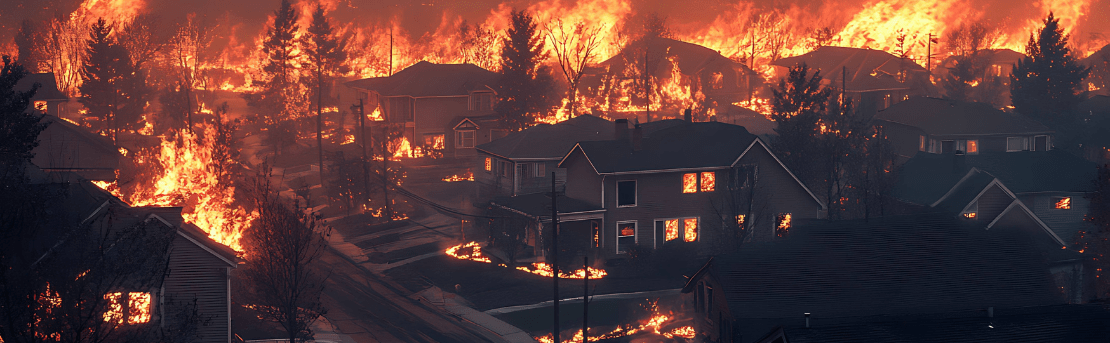 Wildfires spreading into surrounding neighborhoods